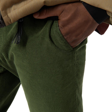 Marco Pescarolo Slim - Fit Velvet Cotton and Cashmere - Blend Trousers in Green - SARTALE