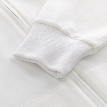 Marco Pescarolo Zip - Up White Hoodie - SARTALE