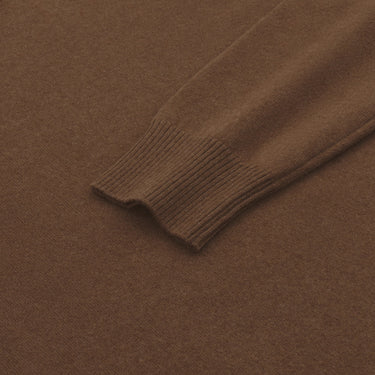 Piacenza Cashmere Cashmere Crew - Neck Pullover in Somali Brown - SARTALE