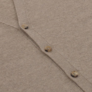 Piacenza Cashmere Cashmere Gilet in Soft Greige Melange - SARTALE