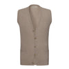 Piacenza Cashmere Cashmere Gilet in Soft Greige Melange - SARTALE