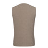 Piacenza Cashmere Cashmere Gilet in Soft Greige Melange - SARTALE