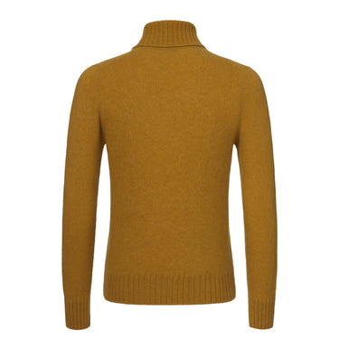 Piacenza Cashmere Cashmere Turtleneck Sweater in Mustard Yellow - SARTALE