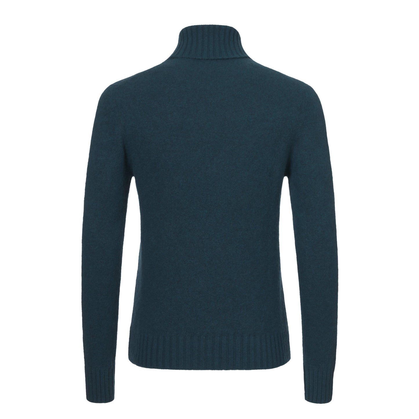 Piacenza Cashmere Cashmere Turtleneck Sweater in Teal Dark Blue