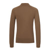 Piacenza Cashmere Virgin Wool Polo Shirt in Caramel Brown - SARTALE