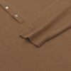 Piacenza Cashmere Virgin Wool Polo Shirt in Caramel Brown - SARTALE