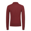 Piacenza Cashmere Virgin Wool Polo Shirt in Red Rusty - SARTALE