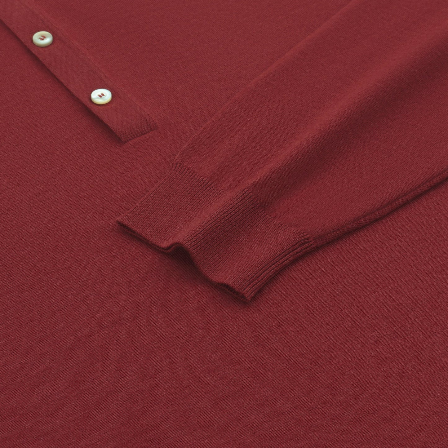 Piacenza Cashmere Virgin Wool Polo Shirt in Red Rusty - SARTALE