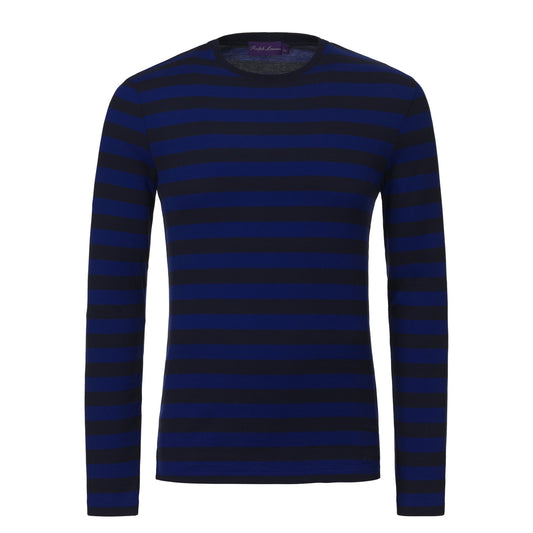 Ralph Lauren Slim - Fit Striped Cotton - Jersey T - Shirt in Navy Blue - SARTALE