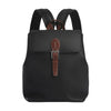 Ralph Lauren Smooth Calf Leather Backpack in Black with Brown Details - SARTALE