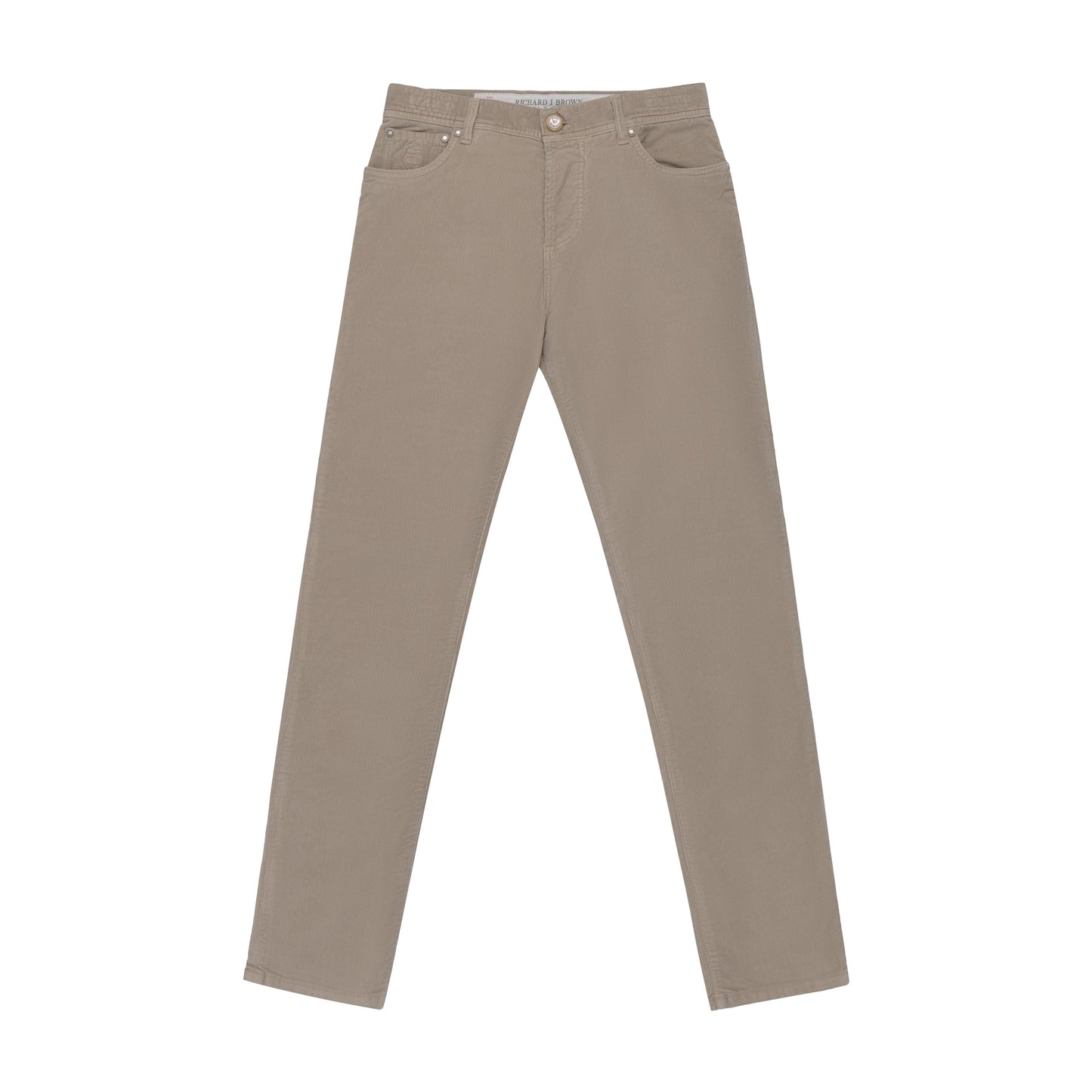 Richard J. Brown Corduroy Stretch - Cotton Jeans in Soft Greige - SARTALE