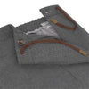 Richard J. Brown Drawstring Flannel Trousers in Grey Melange - SARTALE