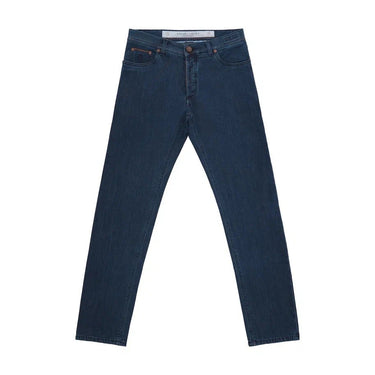 Richard J. Brown Regular - Fit Stretch - Cotton 5 Pocket Jeans in Selvedge Denim Blu - SARTALE