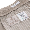 Richard J. Brown Slim - Fit Cotton Beige Trousers with Buckle Adjusters - SARTALE