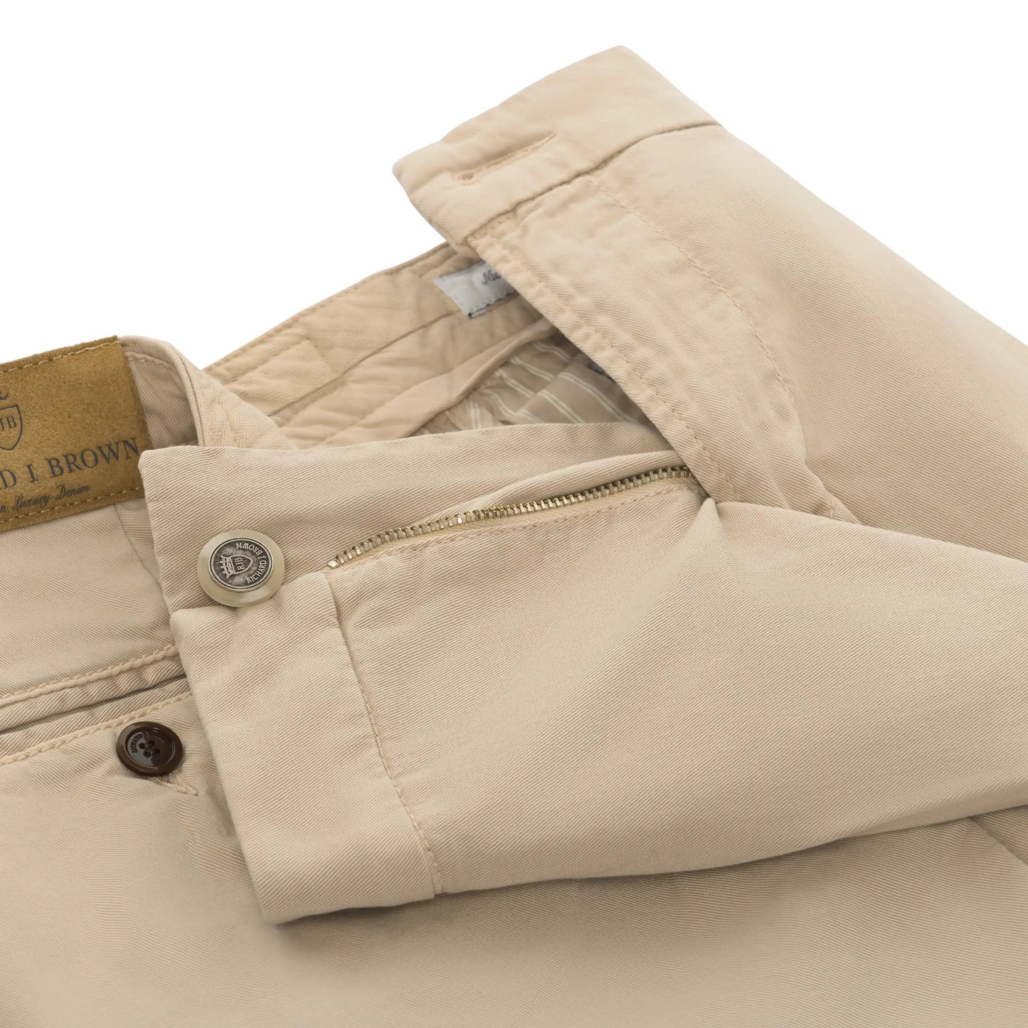 Richard J. Brown Slim - Fit Cotton Pleated Trousers in Beige - SARTALE