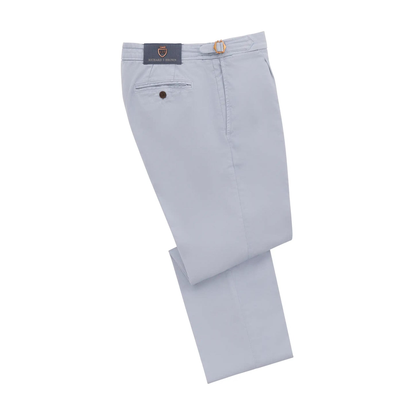 Richard J. Brown Slim - Fit Cotton Pleated Trousers in Light Blue - SARTALE
