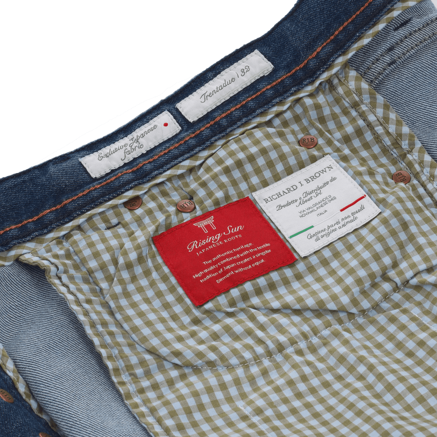 Richard J. Brown Slim - Fit Stretch - Cotton 5 Pocket Jeans in Denim Blue - SARTALE