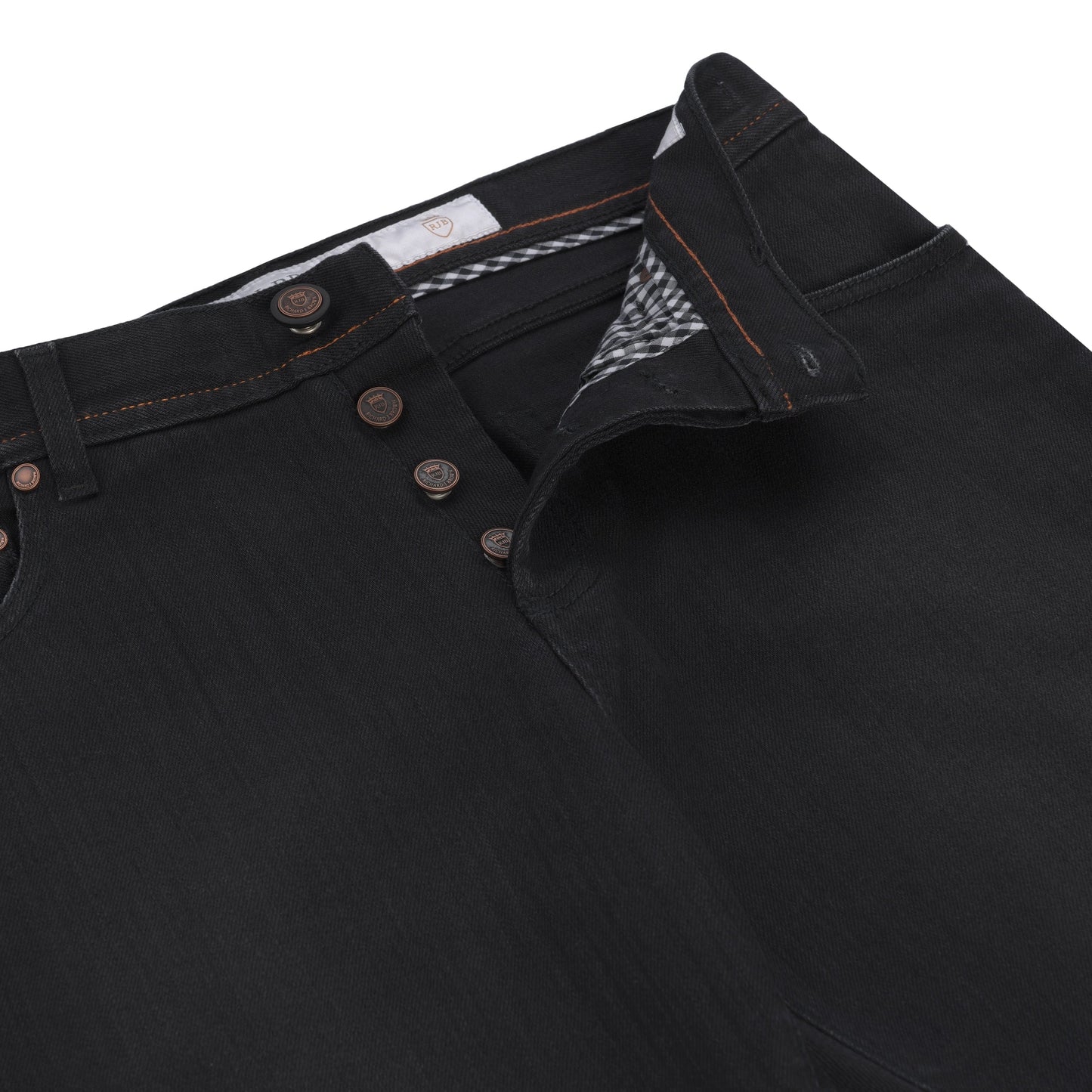 Richard J. Brown Slim - Fit Stretch - Cotton Jeans in Black - SARTALE