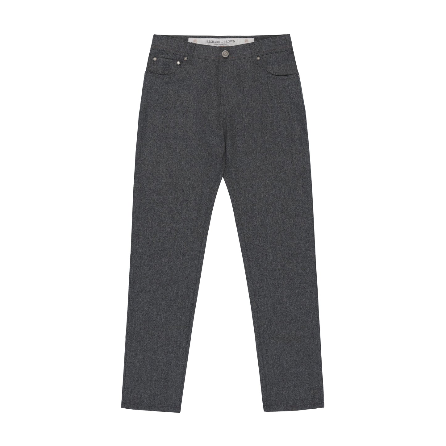 Richard J. Brown Slim - Fit Wool and Cashmere Jeans in Dark Grey Melange - SARTALE