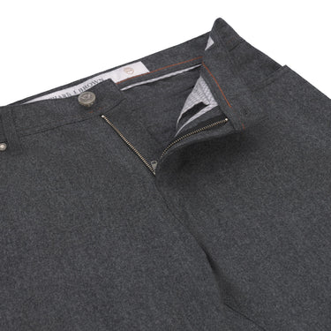 Richard J. Brown Slim - Fit Wool and Cashmere Jeans in Dark Grey Melange - SARTALE