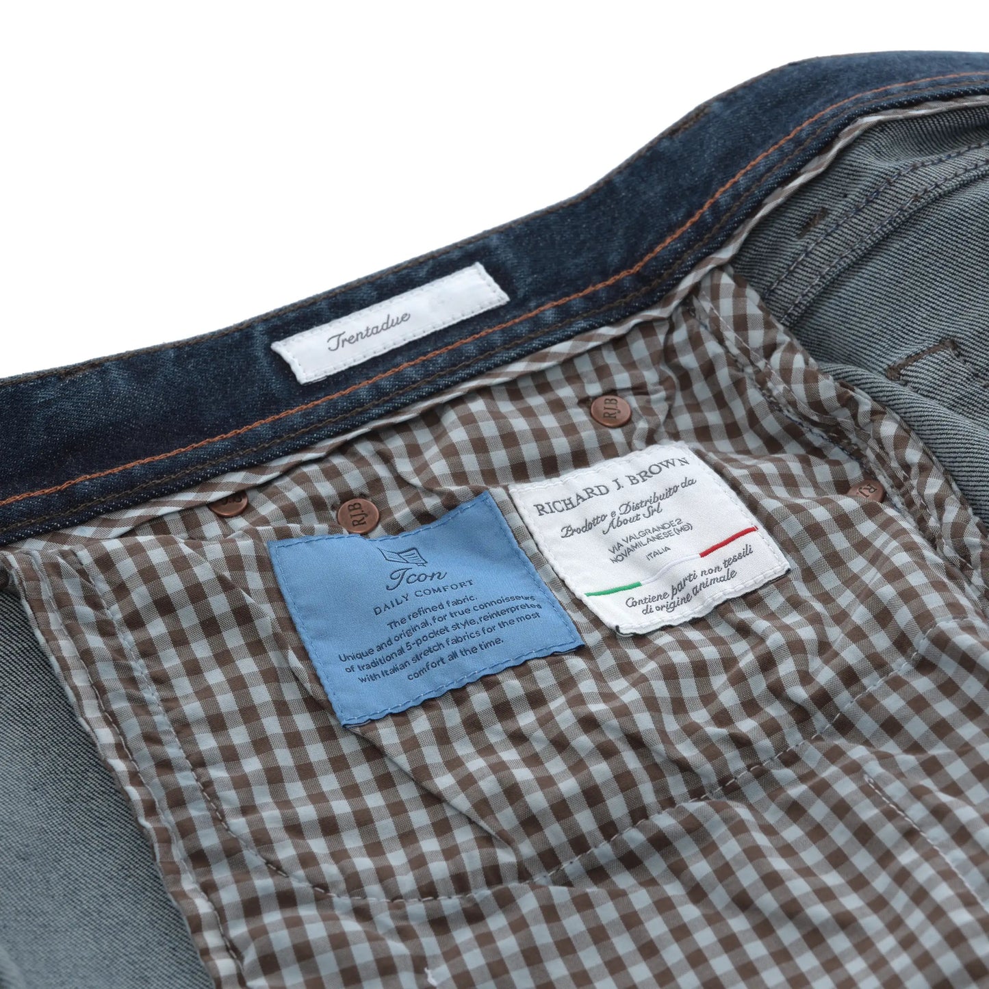 Richard J. Brown Stretch - Cotton Jeans in Blue Denim - SARTALE
