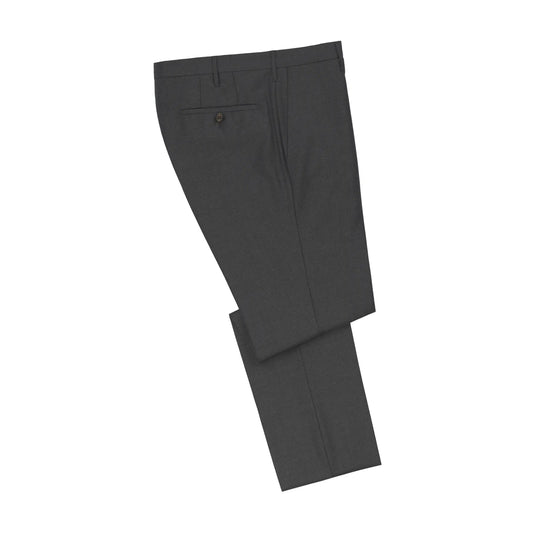 Rota Classic Wool Trousers in Dark Grey Melange - SARTALE