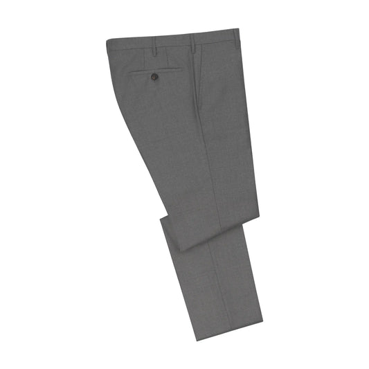 Rota Classic Wool Trousers in Steel Grey Melange - SARTALE