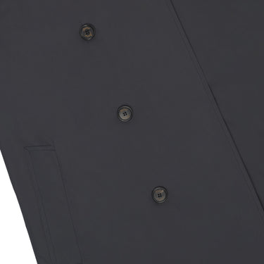 Sealup Classic Trench Coat in Space Blue - SARTALE