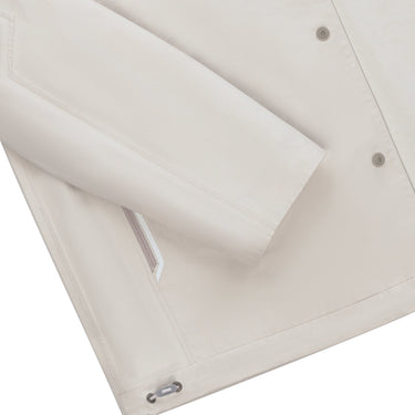 Sease Cotton - Blend Overshirt in Pearl Grey - SARTALE