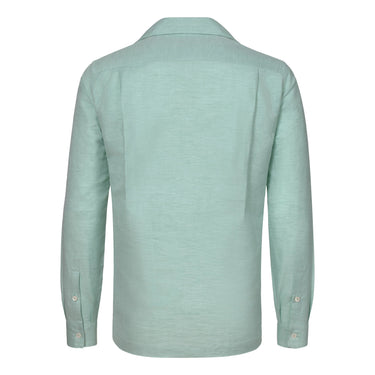 Sease Linen - Cotton Blend Polo Shirt in Crystal Water - SARTALE
