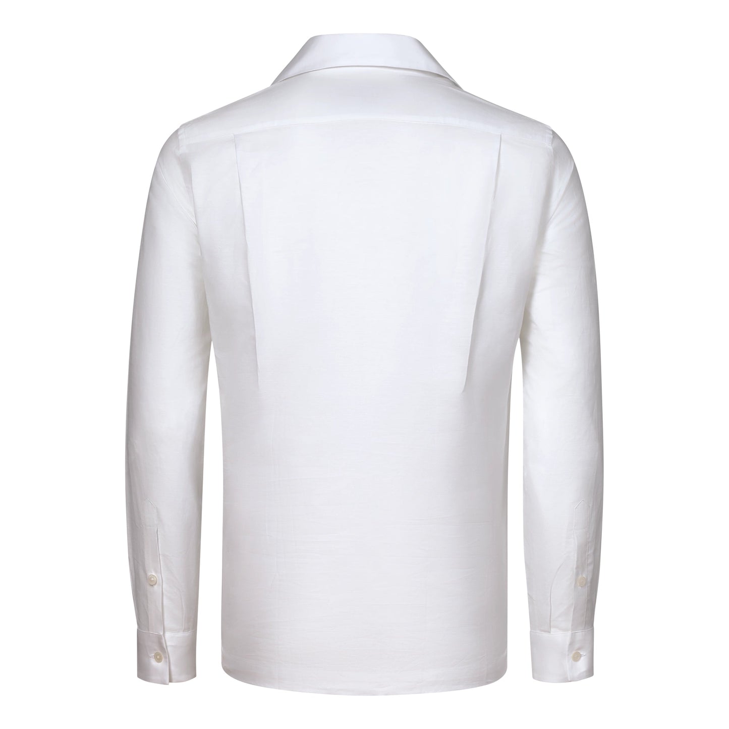 Sease Linen - Cotton Blend Polo Shirt in White - SARTALE
