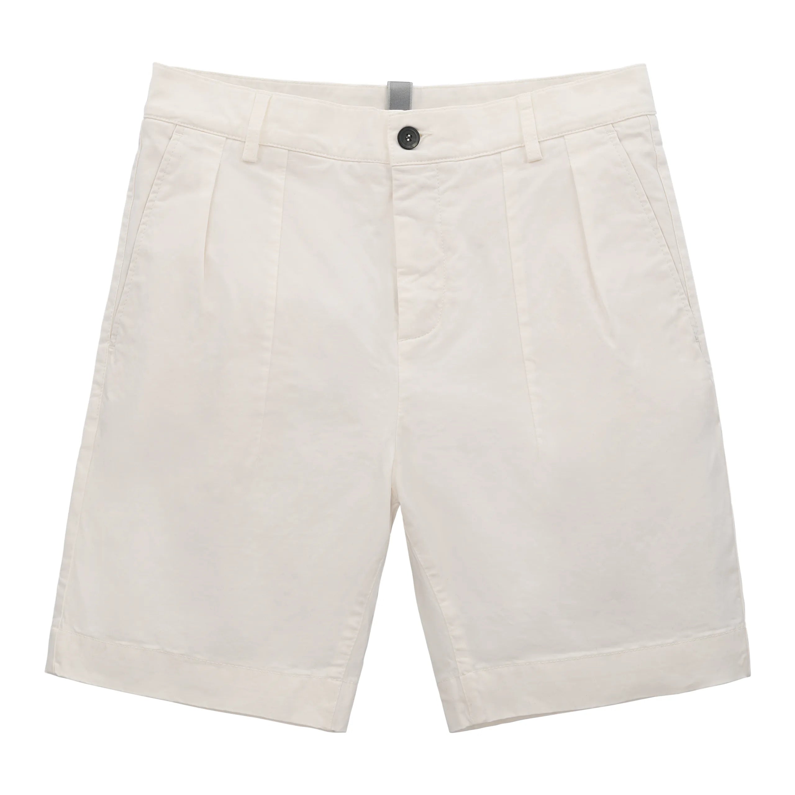 Short Easy Cotton Short Pants in Off White