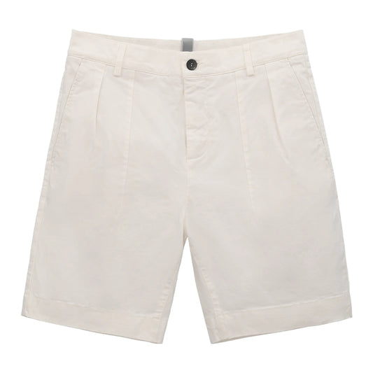 Sease Short Easy Cotton Short Pants in Off White - SARTALE