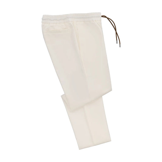 Sease Summer Mindset Cotton Drawstring Pants in White - SARTALE