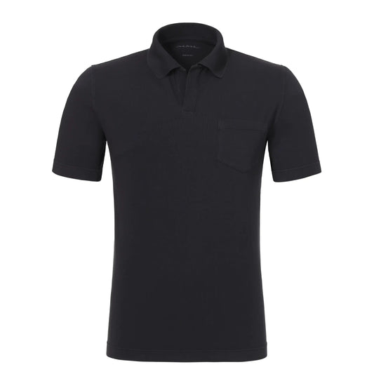 Sease T - Shirt Crew Cotton Jersey Polo T - Shirt in Graphite - SARTALE