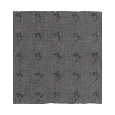 Simonnot Godard Cashmere - Blend Pocket Square in Grey - SARTALE