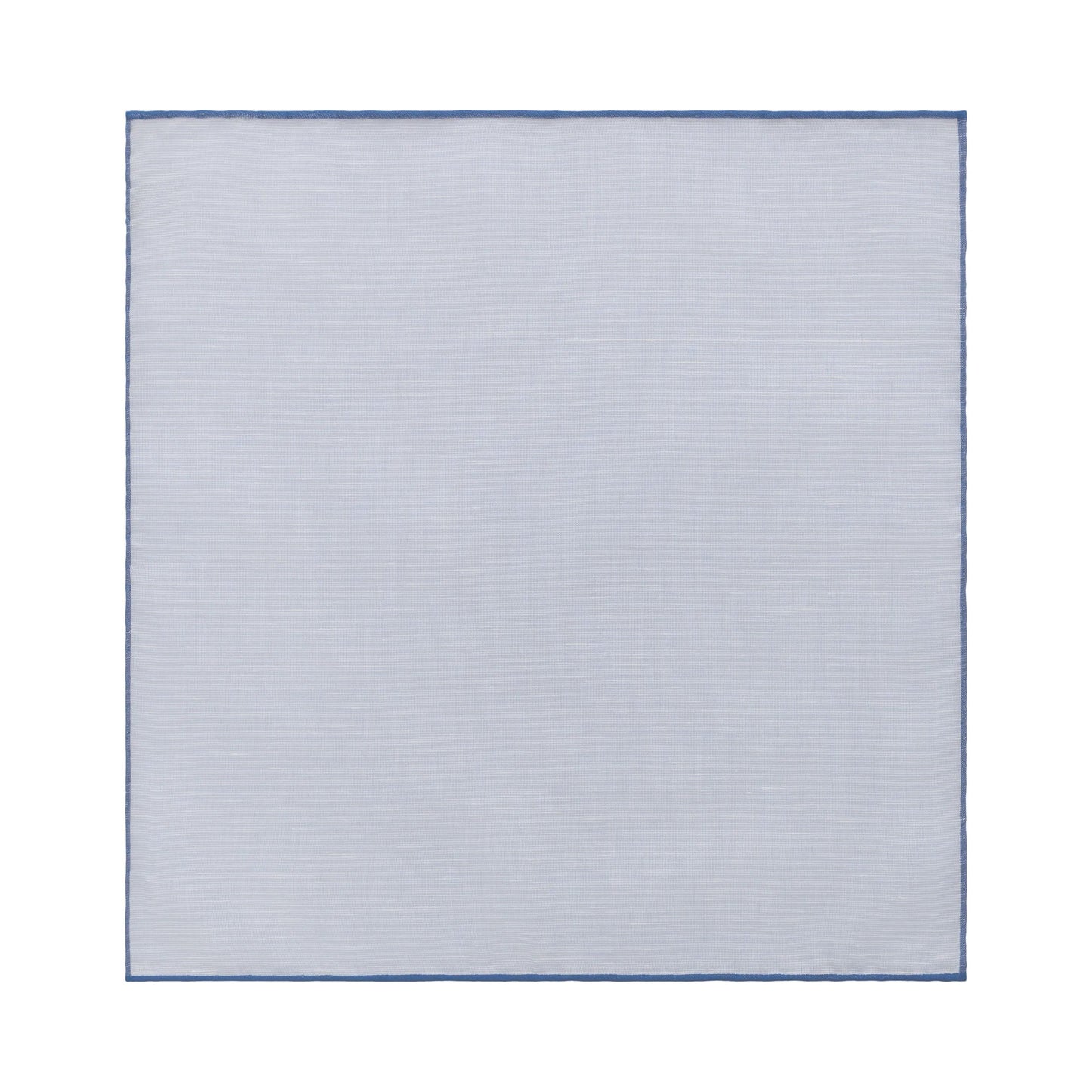 Simonnot Godard Cotton - Linen Pocket Square in Light Blue - SARTALE