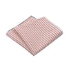 Simonnot Godard Cotton Pocket Square in Brown and White - SARTALE