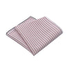 Simonnot Godard Cotton Pocket Square in Burgundy and White - SARTALE