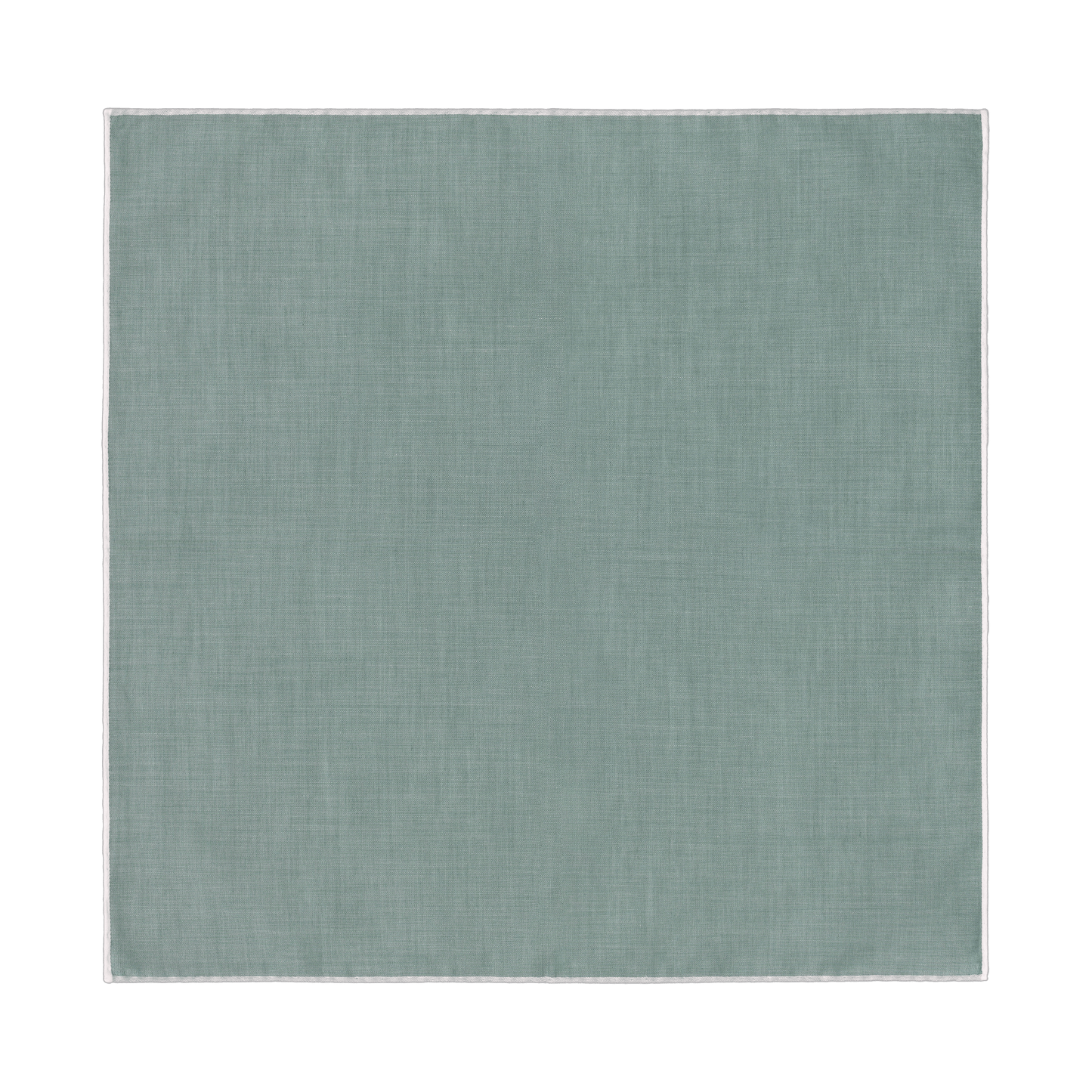 Simonnot Godard Cotton Pocket Square in Khaki and White - SARTALE