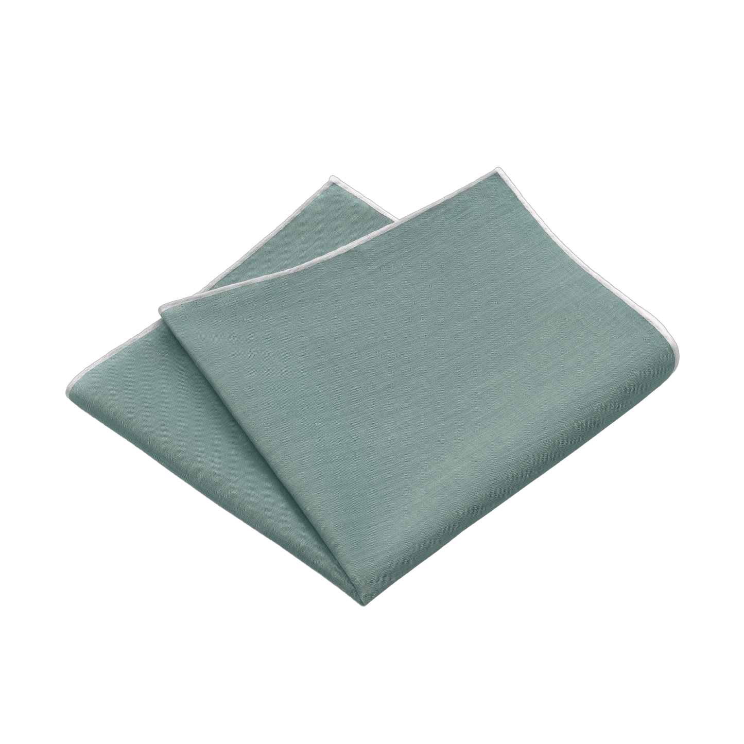 Simonnot Godard Cotton Pocket Square in Khaki and White - SARTALE