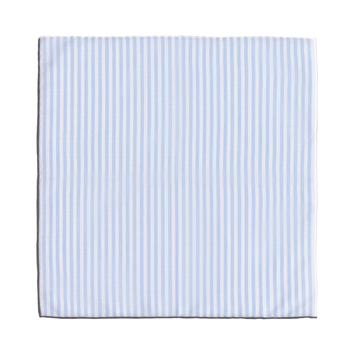 Simonnot Godard Cotton Pocket Square in Light Blue and White - SARTALE