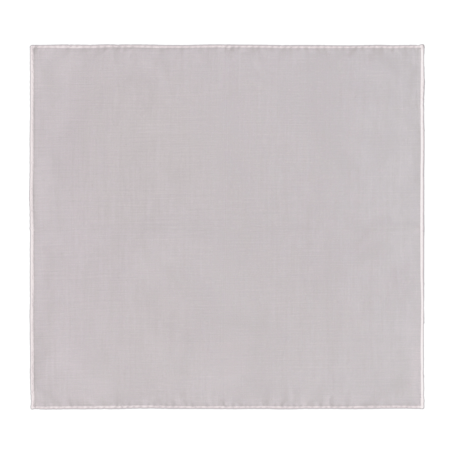 Simonnot Godard Cotton Pocket Square in Light Grey with White - SARTALE