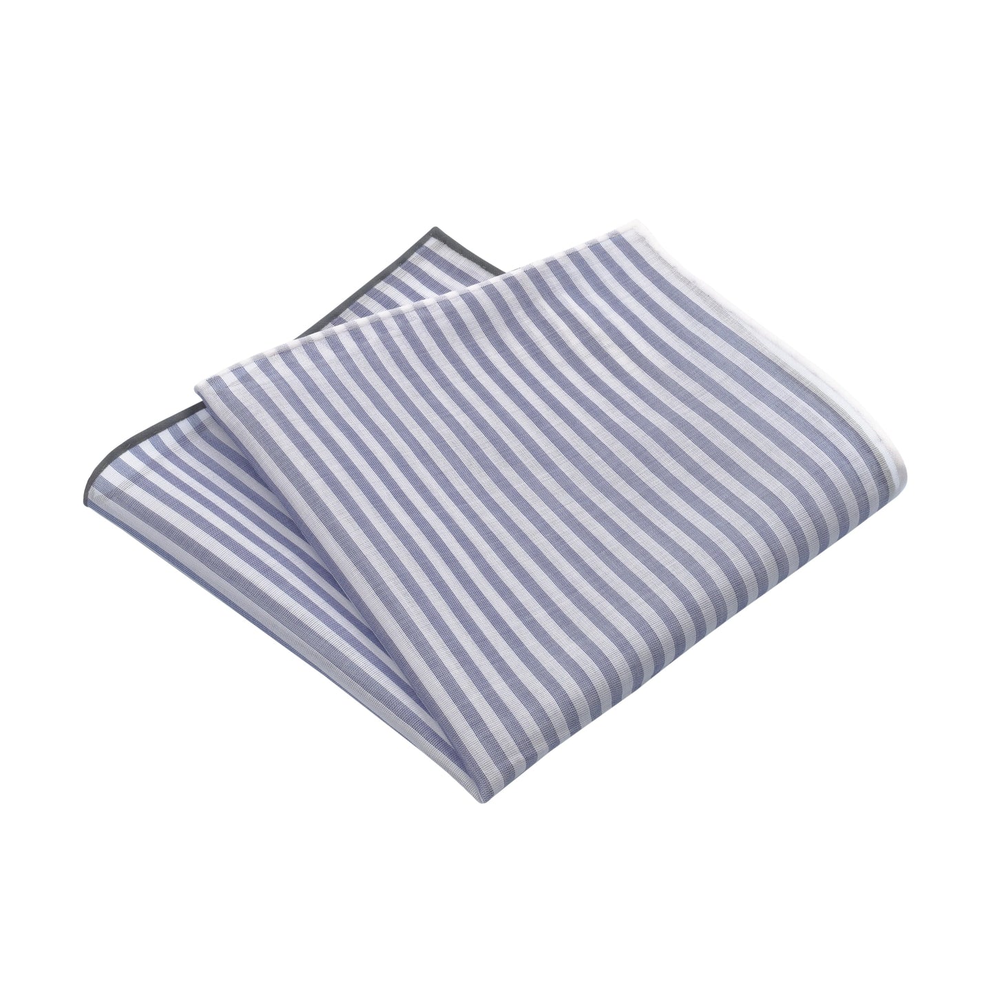 Simonnot Godard Cotton Pocket Square in Navy Blue and White - SARTALE