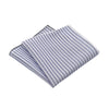 Simonnot Godard Cotton Pocket Square in Navy Blue and White - SARTALE