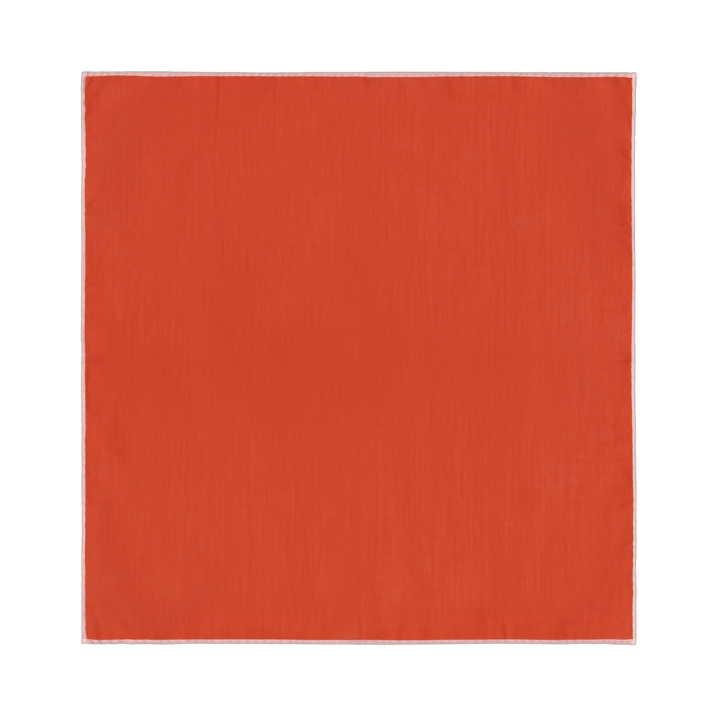 Simonnot Godard Cotton Pocket Square in Orange - SARTALE