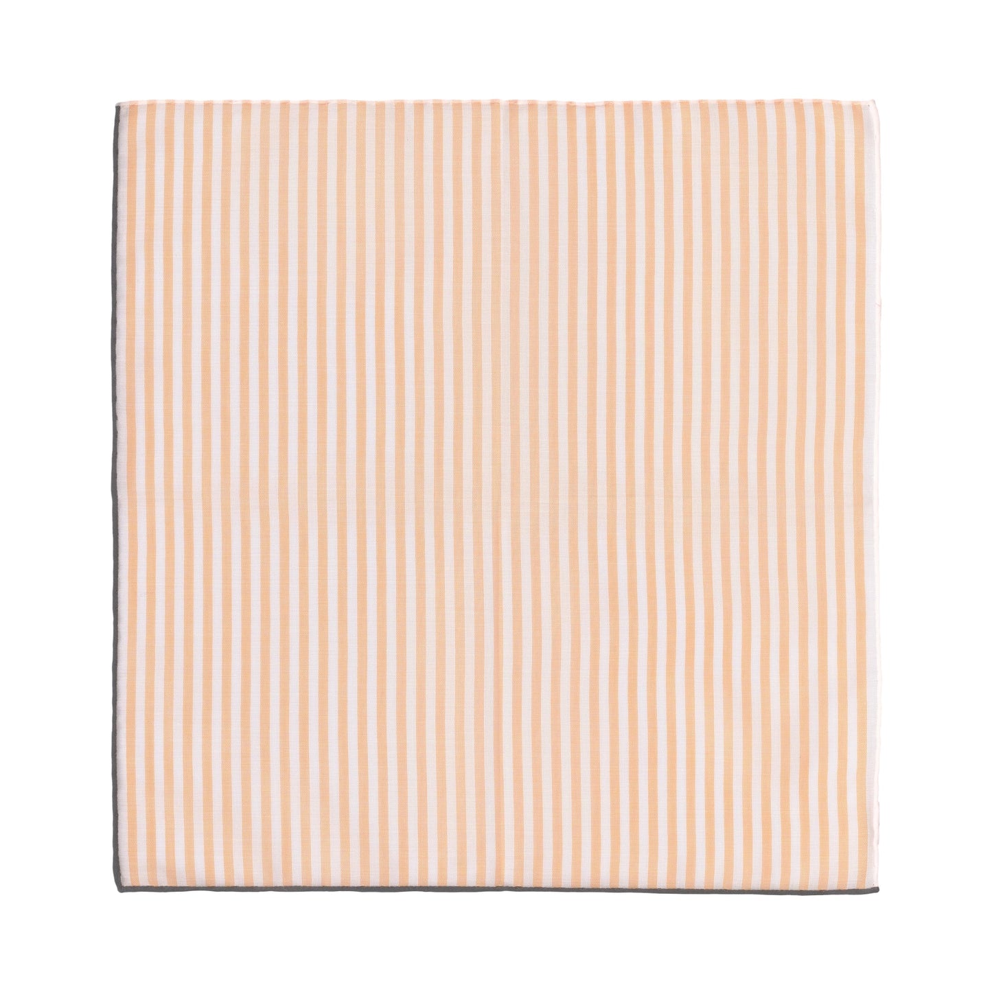 Simonnot Godard Cotton Pocket Square in Orange and White - SARTALE