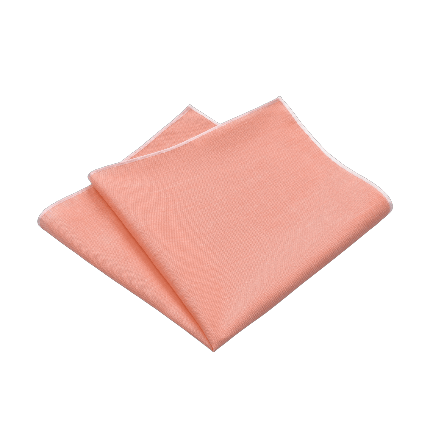 Simonnot Godard Cotton Pocket Square in Orange and White - SARTALE