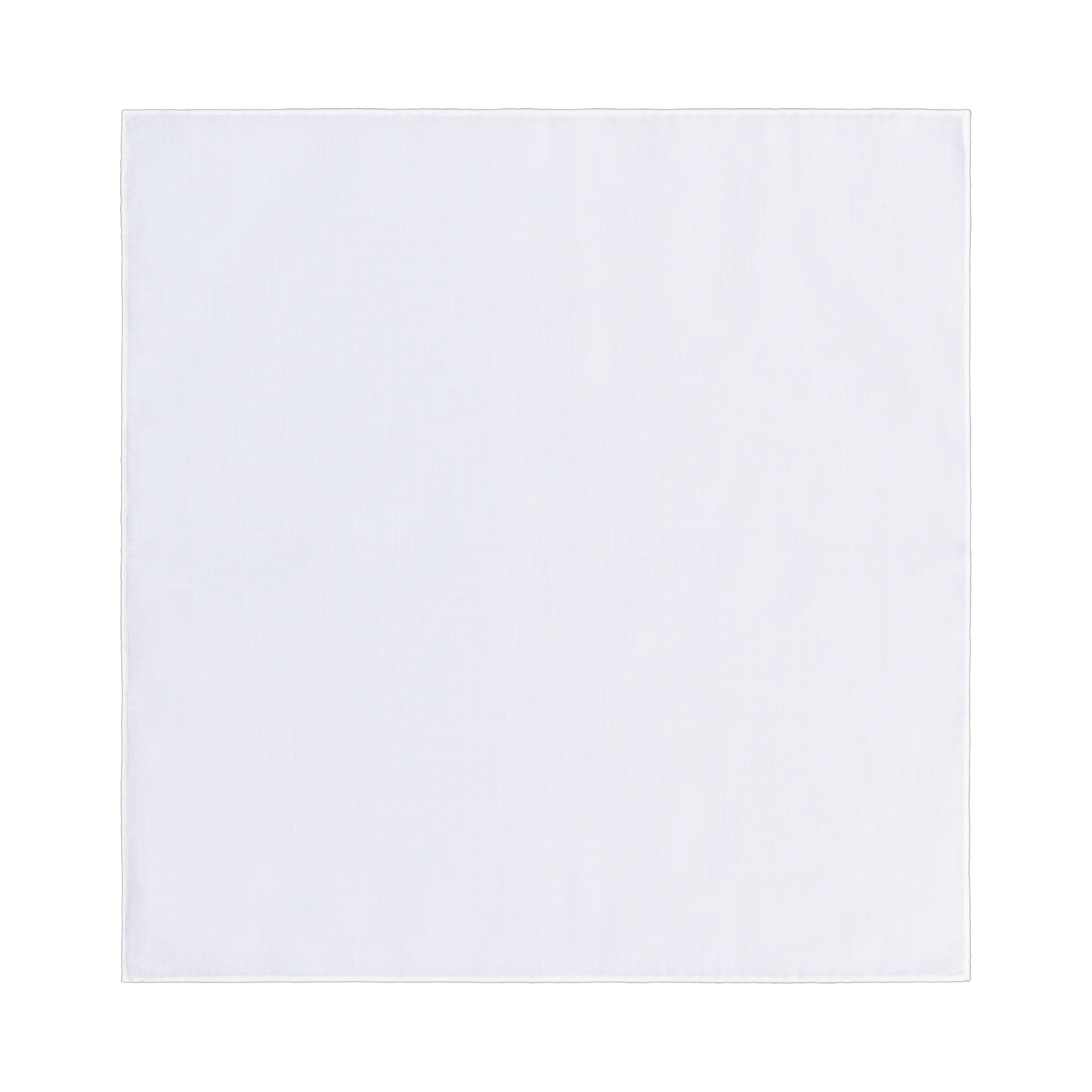 Simonnot Godard Cotton Pocket Square in White - SARTALE