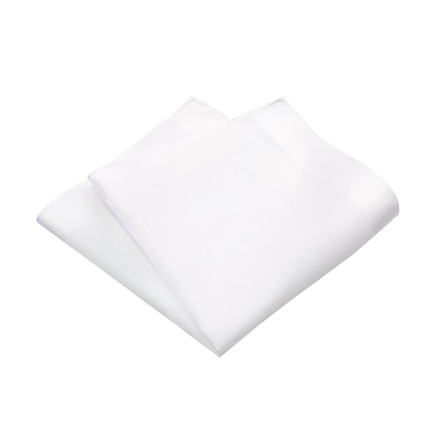 Simonnot Godard Cotton Pocket Square in White - SARTALE